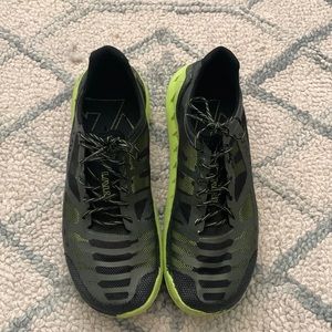 Lalo mens running shoes. Black and neon green. Size 11.5.
